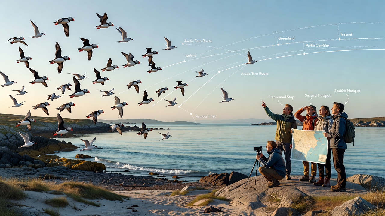 How Seabird Migration Routes Connect with Unplanned Coastal Meetups in Remote Inlets